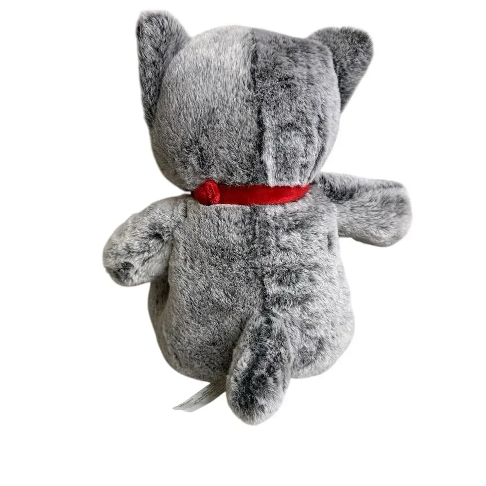 PetSmart Plush Dog Toy Lucky the Teddy Bear Gray Squeaker Stuffed Animal